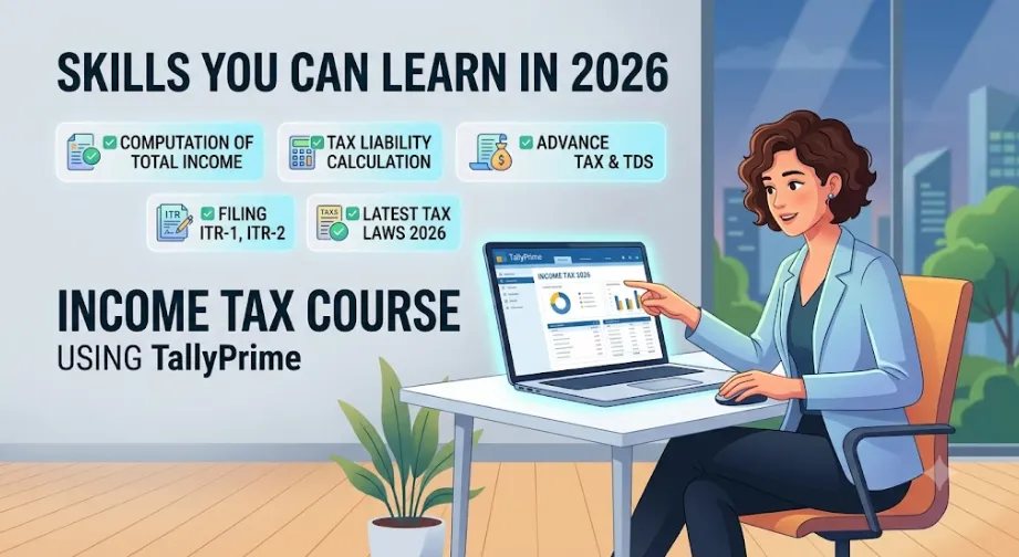 What Topics Are Covered in an Income Tax Course Using TallyPrime